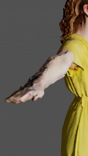 Simone Nijssen 3D scan - close up of hand